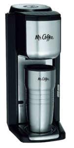 Mr. Coffee Single Cup Coffee Maker with Built-In Grinder