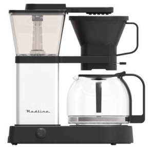 Redline MK1 8 Cup Coffee Brewer with Glass Carafe, Hot Plate and Pre-Infusion Mode