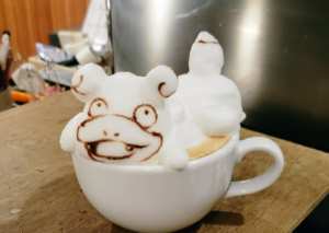 cute 3D latte art