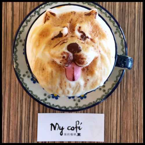 cute 3D latte art dogs (4)