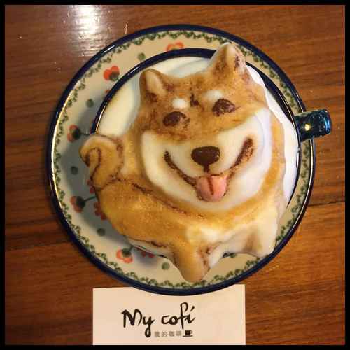 cute 3D latte art dogs (6)