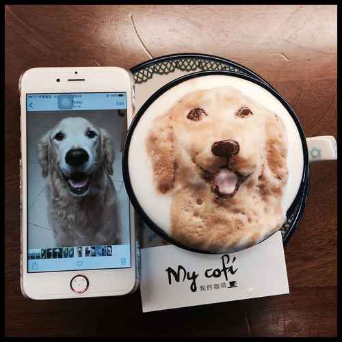 cute 3D latte art dogs (8)