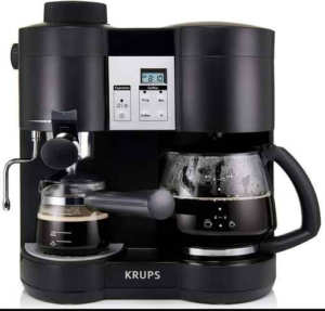 Krups XP160050 Coffee Maker and Stainless Espresso Machine Combination