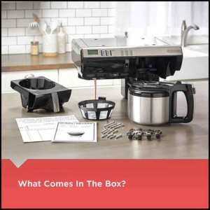 BLACK+DECKER Under Cabinet Coffeemaker - what is in the box