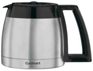 Cuisinart DGB-900BC coffee maker comes with a stainless steel, double insulated thermal carafe