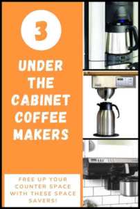 under cabinet coffee makers