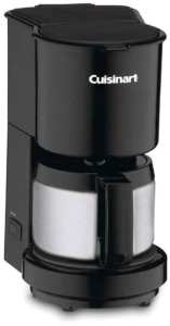 Cuisinart 4-Cup coffee maker DCC-450BK Black with stainless steel carafe