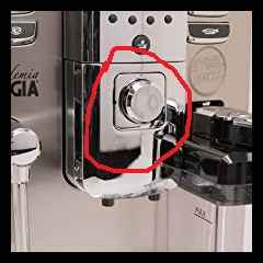 Flow knob to control the level of espresso extaction