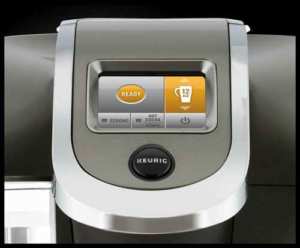 Keurig K575 coffee maker touch screen display