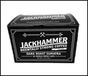 Jackhammer Sumatra - Strong Dark Roast K Cups