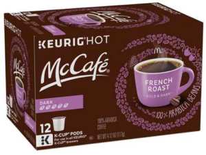 McCafe Bold French Roast Keurig K Cup Coffee Pods