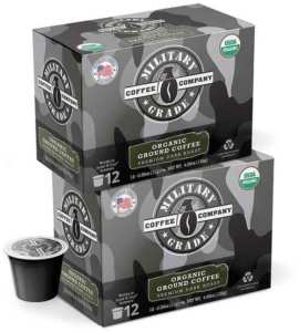 Military Grade USDA Organic Dark Roast Coffee K Cups