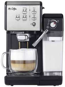 Mr. Coffee One-Touch CoffeeHouse Espresso Maker and Cappuccino Machine