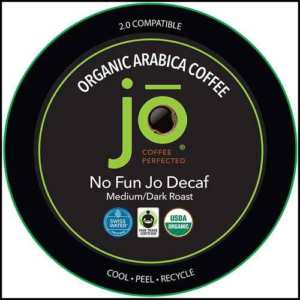 No Fun Jo Decaf Organic Coffee Pods [Swiss Water Process]