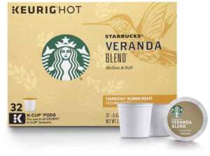 Starbucks Veranda Blend Blonde Roast - High caffeine K-Cup