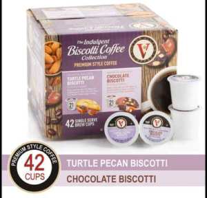 Victor Allens The Indulgent Biscotti Premium Style Coffee, Turtle Pecan & Chocolate