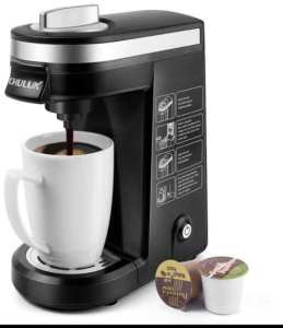 CHULUX Single Serve Coffee Maker with K Cup compatibility