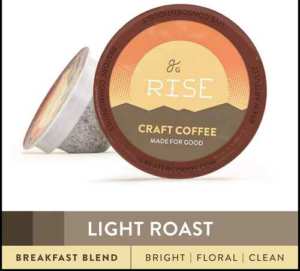 GreaterGoods Kcup Coffee Light Roast Breakfast Blend Eco Safe Coffee Pods