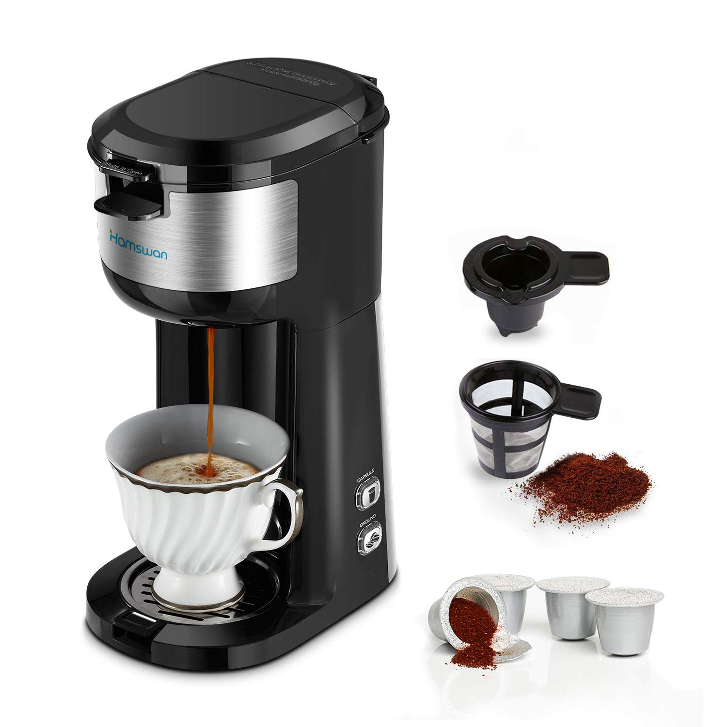 HAMSWAN K Cup Coffee Maker 