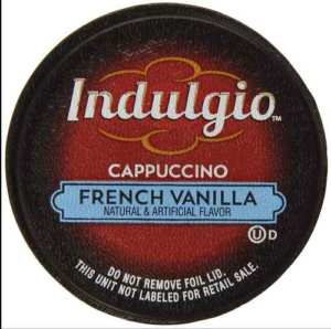 Indulgio Cappuccino K Cups, French Vanilla