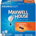 Maxwell House Breakfast Blend Keurig K Cup Coffee