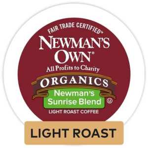 Newman's Own Sunrise Blend, Single-Serve Coffee K-Cup Pods, Light Roast Coffee