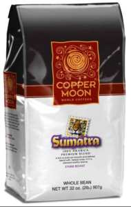 Copper Moon Sumatra Dark Roast Coffee Whole Bean