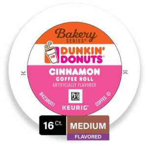 Dunkin' Donuts Bakery Series Cinnamon Coffee Roll K-Cup Pods