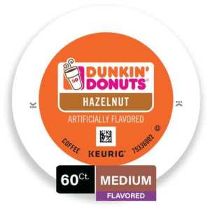 Dunkin' Donuts Hazelnut Flavored Coffee K Cup Pods