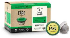 Faro French Vanilla, Light Roast, 100% Compostable K Cups