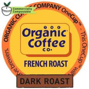 Organic Coffee Co. OneCup, French Roast, Eco-friendly K-Cup Pods