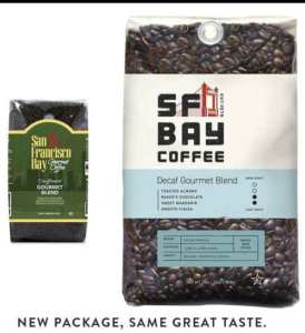SF Bay Coffee DECAF Gourmet Blend Whole Bean