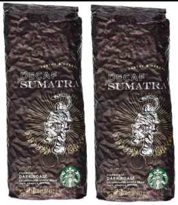 Starbucks Sumatra Decaf Whole Bean Coffee