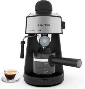 Swotech 4 Cup Budget Espresso Maker Cappuccino Machine
