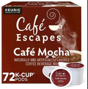Cafe Escapes, Cafe Mocha Keurig K-Cup Pods